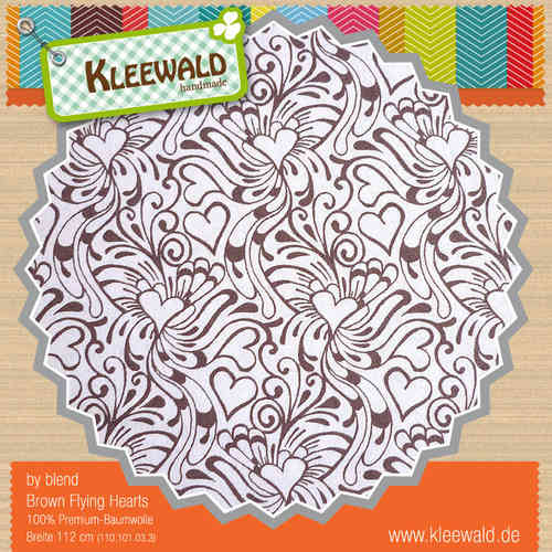 BLEND • BROWN FLYING HEARTS { FEATHER N´ STICH) • PATCHWORK