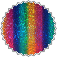 FLEXFOLIE EFFEKT HOLOGRAFISCH RAINBOW • 20x28 CM
