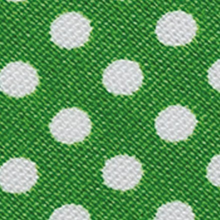 Paspelband 10 mm Punkte / grün