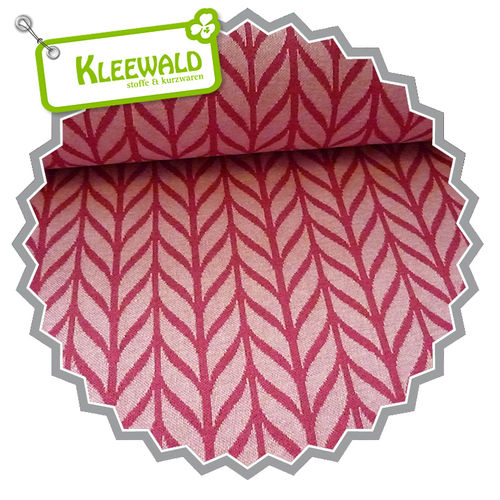 TENDER KISS / HHL Melange Maxi Knit rosé-lampone • BIO-JACQUARD