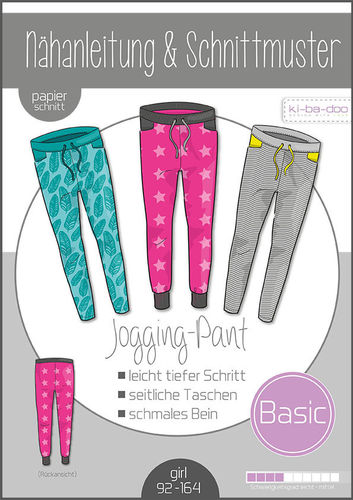 Basic Jogging Pants Kids - DIN A0 Papierschnittmuster + Anleitung
