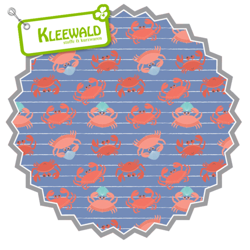 UNDERWATER FANTA-SEA // King Crab Blue // Bio-Baumwolle by blend fabrics