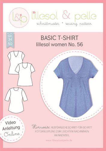 No.56 • BASIC T-SHIRT • LILLESOL WOMEN • PSM & ANLEITUNG
